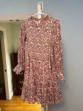 Oliphant Pink Floral Mini Dress